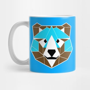 Geometric Blue Bear (MD23Ani002) Mug